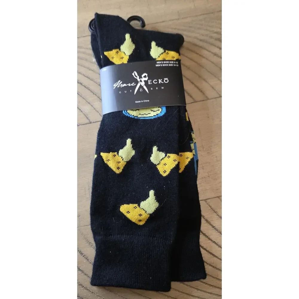 Marc Ecko Men's Dress Casual Novelty Crew Socks -Brand New Size 10-13